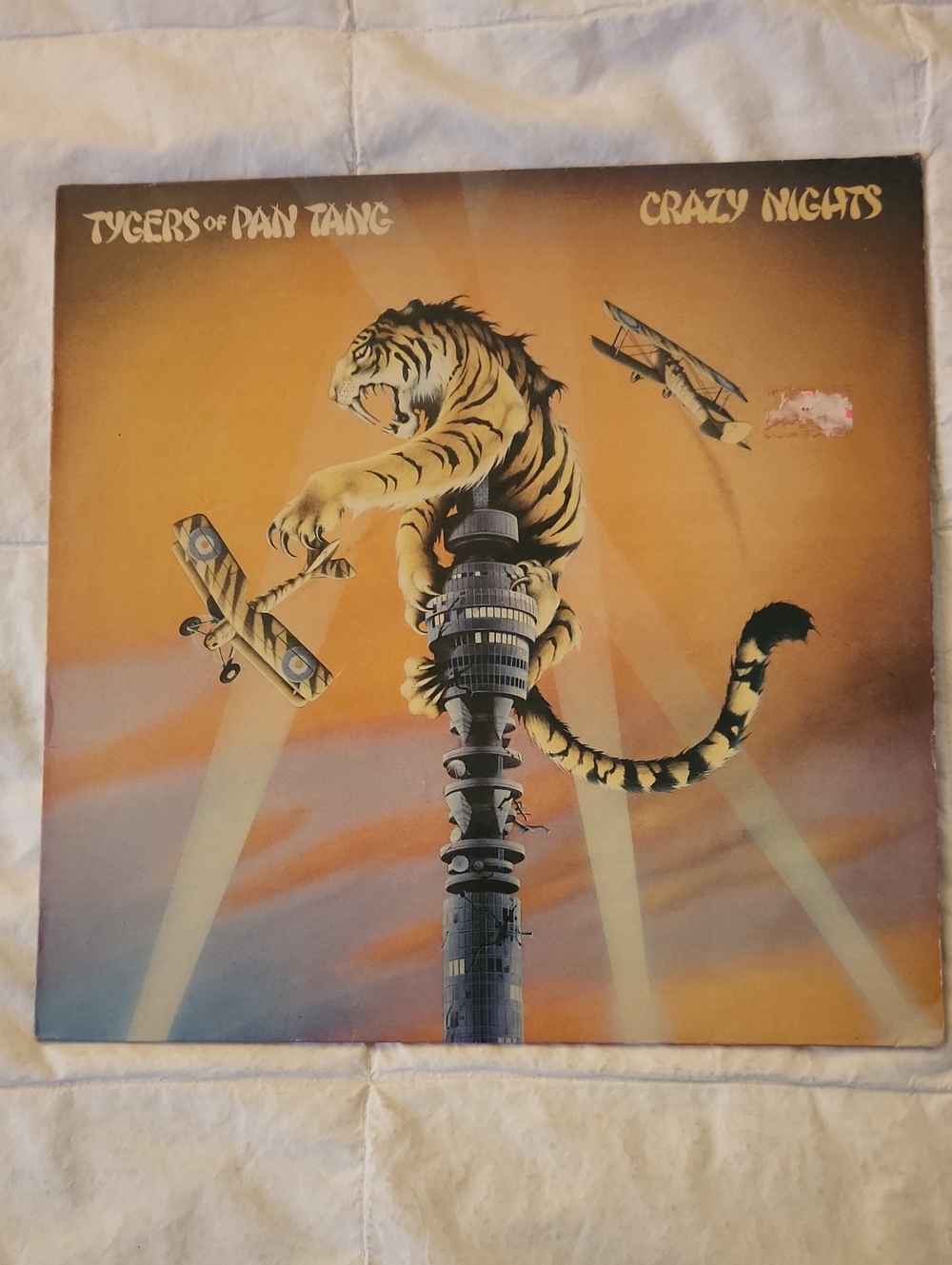 Tigers Of Pan Tang: Crazy Nights Vinyl Record - RARE GEM DISPLAY ITEM